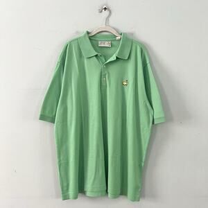 Masters Collection Augusta Golf Polo Green Logo Cotton‎ Mens Shirt